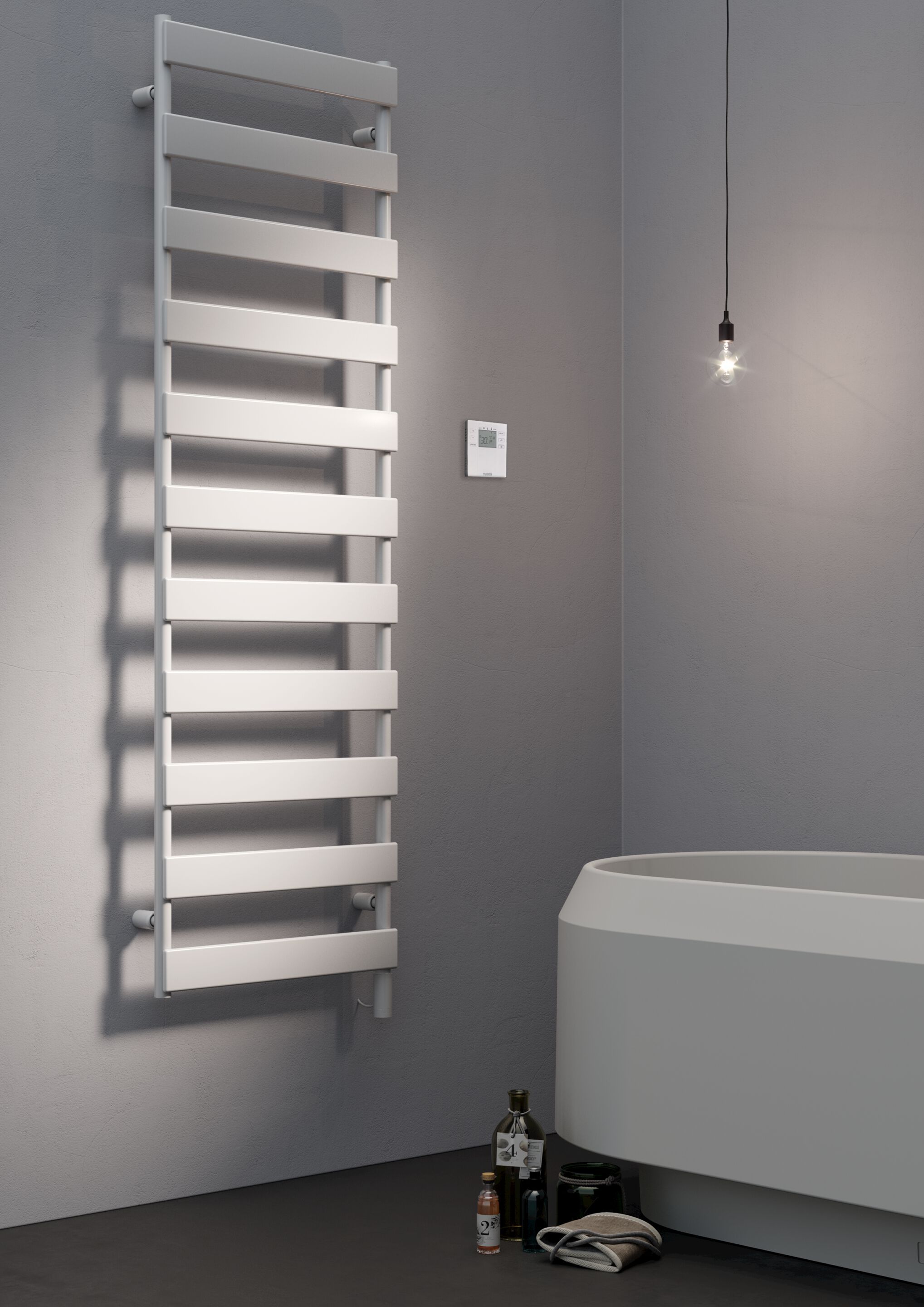 Настенный полотенцесушитель из углеродистой стали Tubes основы ARCH-00032580 - Вид №3