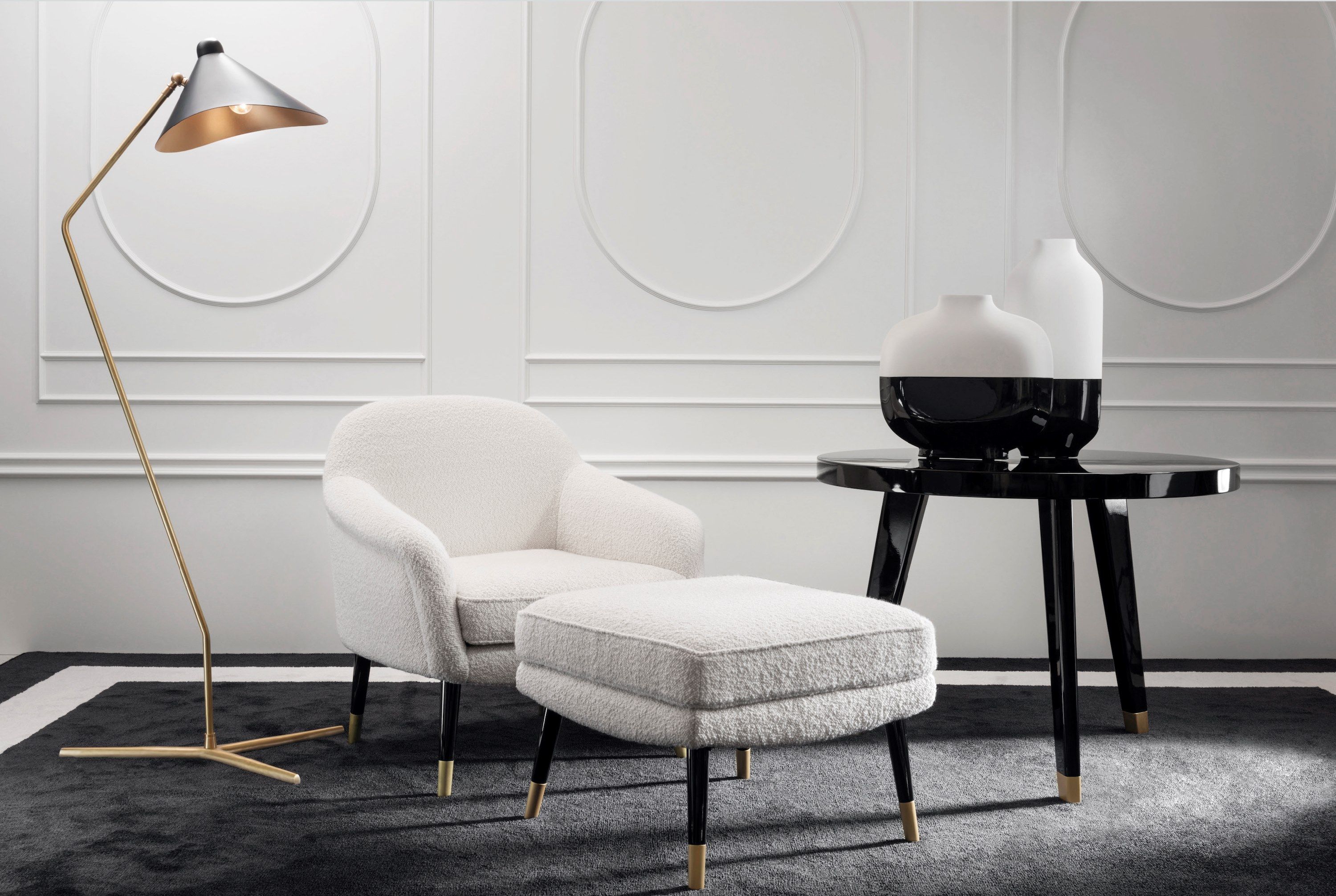 Тканевое кресло с подлокотниками DOM EDIZIONI BERNADETTE TEA ARCH-00060235 - Вид №4