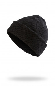 59190 Шапка вязаная трикотажная черная  Головные уборы  размер