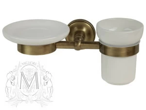 Держатель мыльницы и стакана MIGLIORE Mirella ML.MRL-M066.BR - бронза