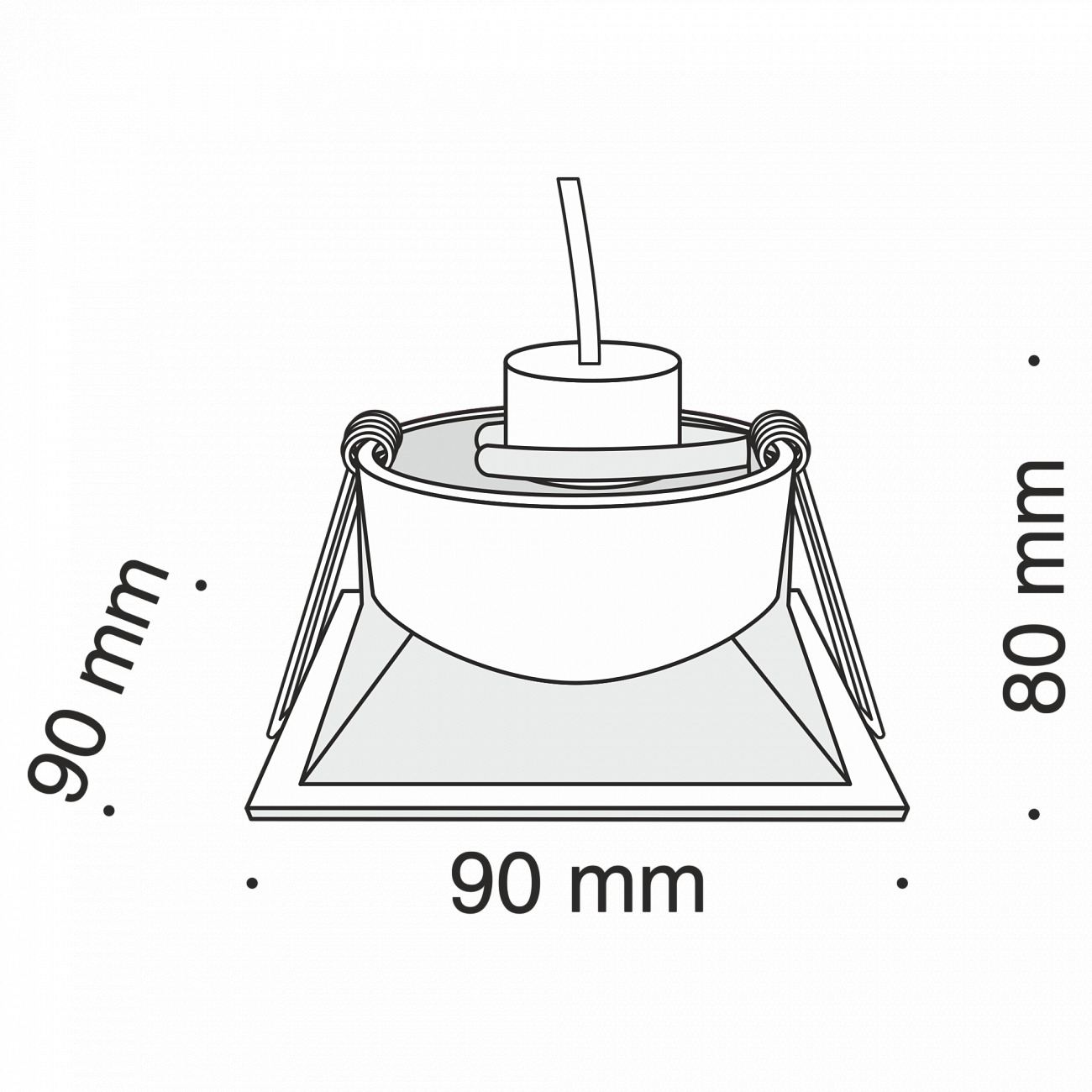 Встраиваемый спот черный Technical Dot DL029 TECHNICAL DOWNLIGHT 00-3957197 Черный  - Вид №1