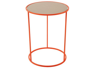 Круглый металлический журнальный столик для контракта