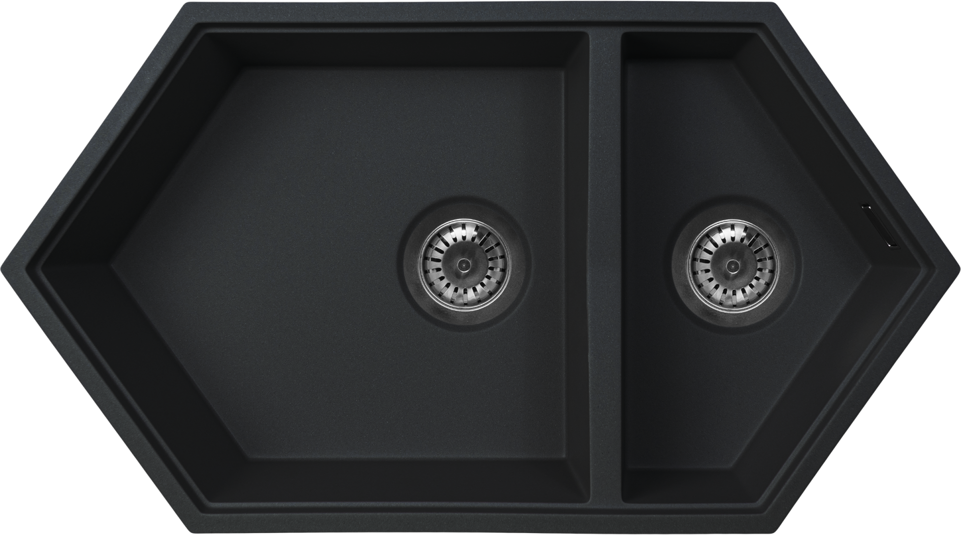 Кухонная мойка подстольного монтажа Creek Black