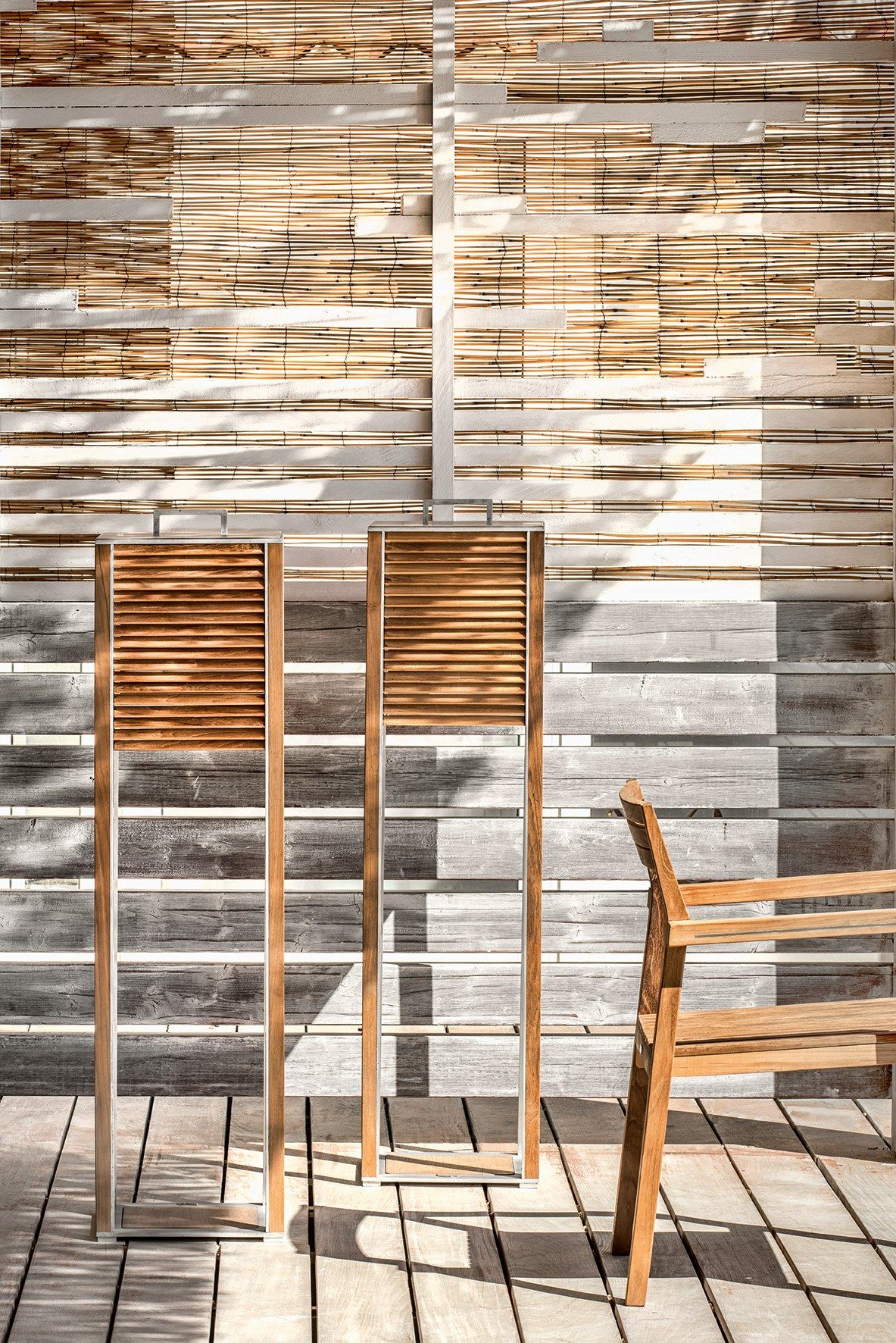 Напольная лампа из тикового дерева Ethimo имбирь ARCH-00037039 - Вид №9