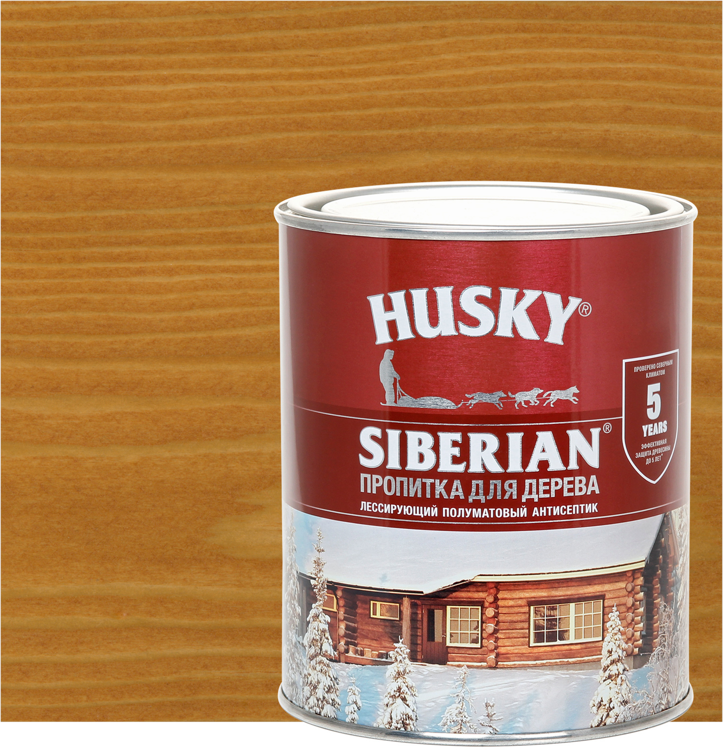 84392121 Пропитка для дерева Siberian полуматовая цвет Орегон 0.9 л STLM-0049117 HUSKY