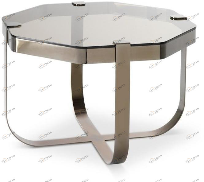 Saba Italia Восьмиугольный журнальный столик из железа и стекла sun-id-1428408