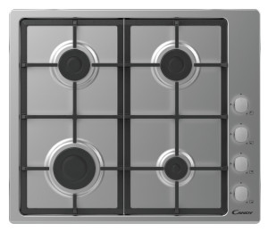 90604635 Газовая варочная панель CHG6LX 4 конфорки цвет нержавеющая сталь STLM-0303178 CANDY