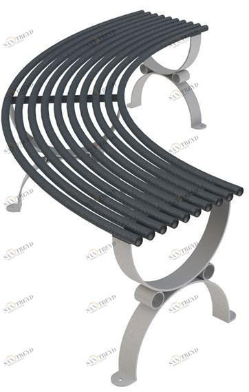 Lazzari Изогнутая скамья без спинки Positano sun-id-1384958