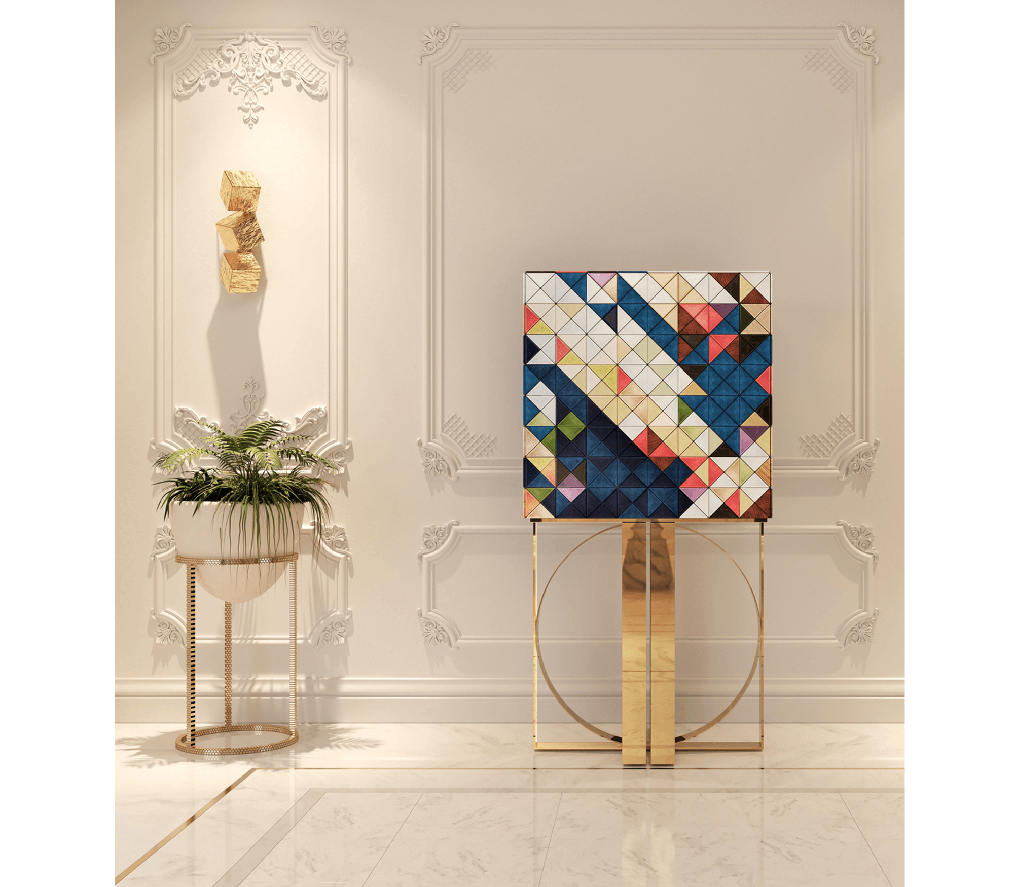 0-060 Кубическое большое бра Boca Do Lobo  - Вид №7