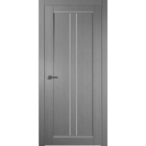 Дверь межкомнатная глухая Челси 70x200 см финиш бумага цвет сильвер с замком