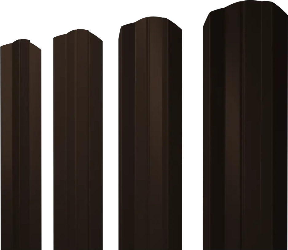 Металлический штакетник Santreyd М-образный 2 м шоколад 85395025