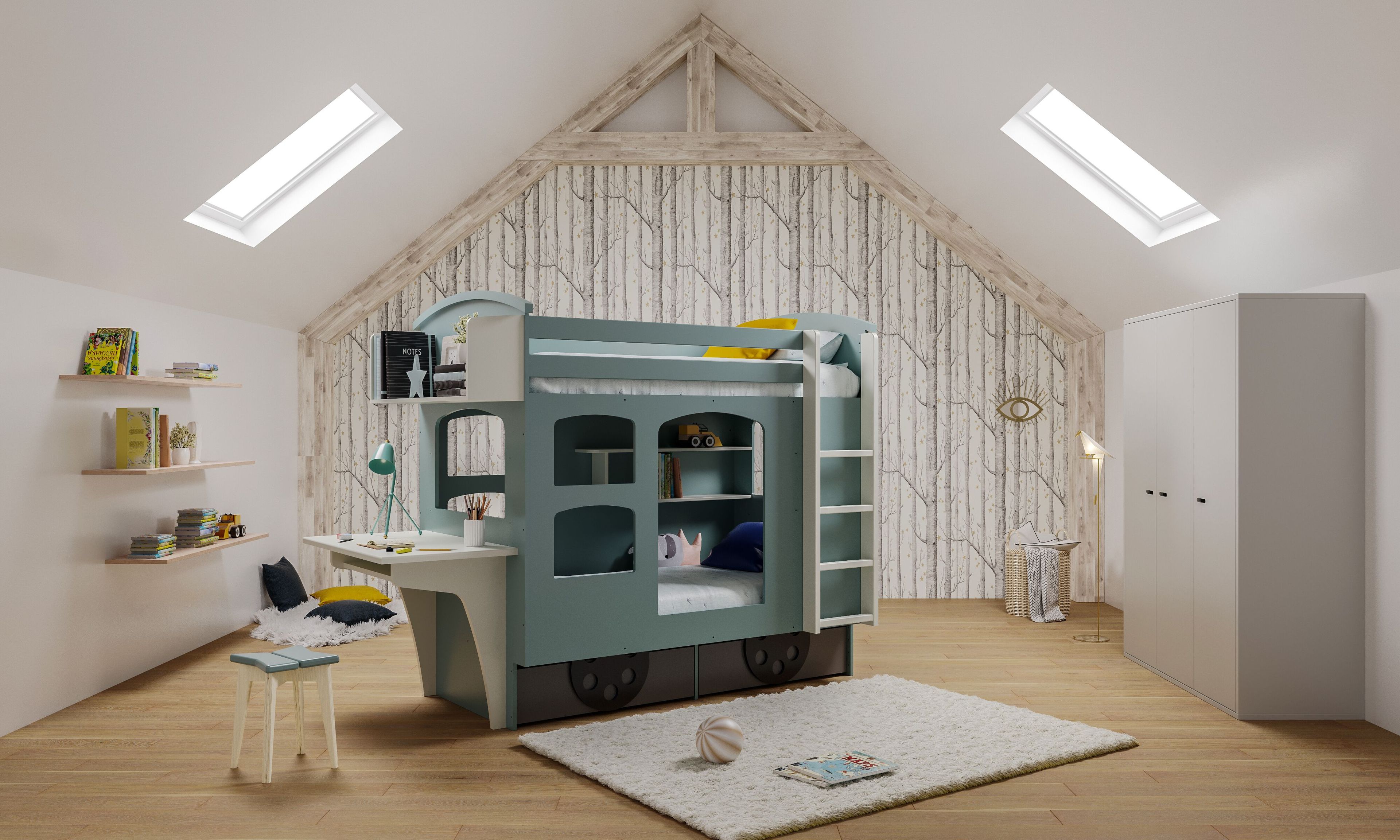 Двухъярусная кровать из МДФ Mathy by Bols УНИВЕРСАЛ ARCH-00153050 - Вид №13