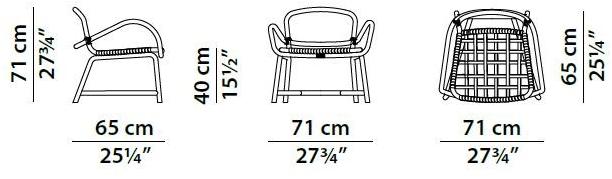 BAXTER Садовое кресло с подлокотниками Manila sun-id-1456692 - Вид №5