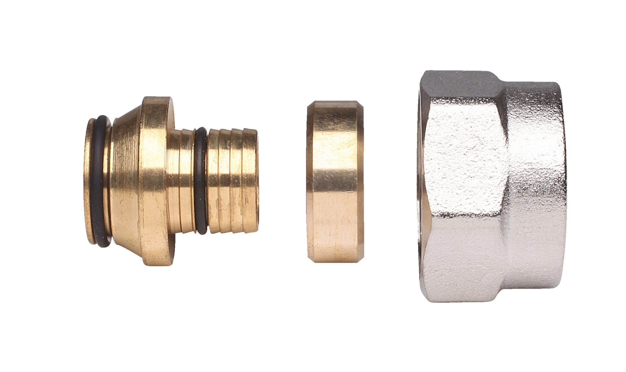 Danfoss Фитинги для полимерных труб (PEX) Уплотн. фитинги PEX 14х2 G1/2'' нар 013G4144  - Вид №26