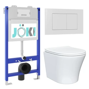 91616933 Комплект инсталляция с унитазом Joki JKS802033020WM цвет белый STLM-1504542