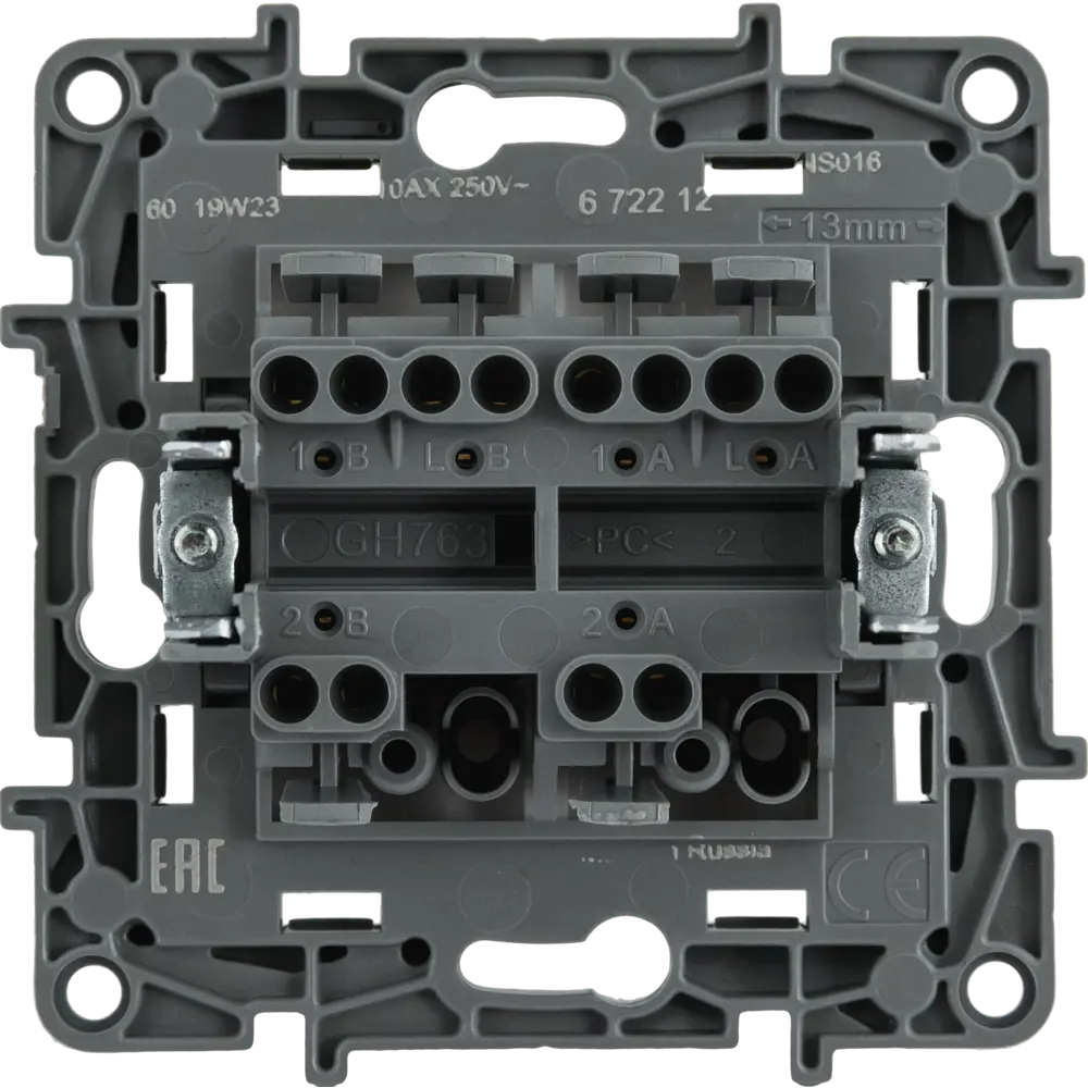 Legrand Etika — двухклавишный выключатель с подсветкой, белый глянец 82153470 STLM-0020576 - Вид №4
