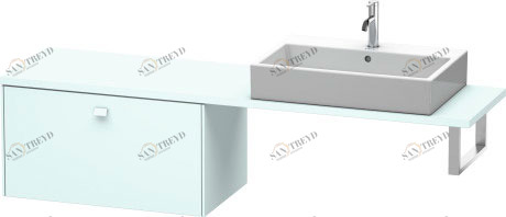 BR512400909 Brioso Шкафчик для компактной консоли Светло-голубой матовый декор Duravit