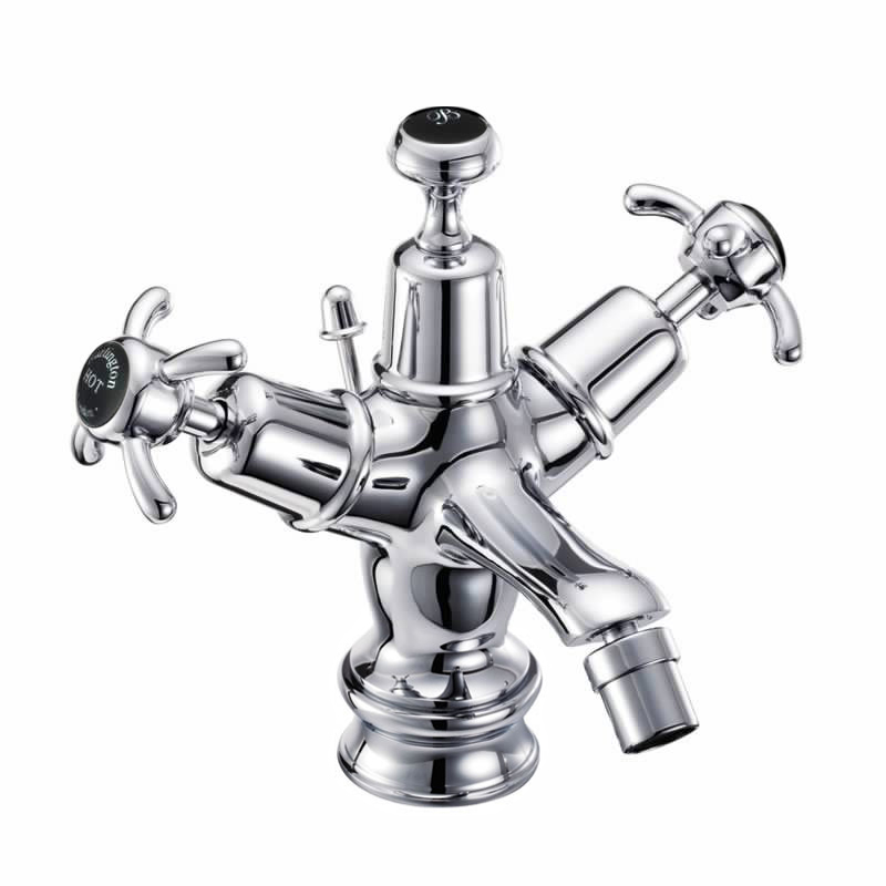 Burlington Смеситель для биде Regent с выдвижным клапаном Anglesey с акцентом Медичи ANR13 MED  - Вид №2