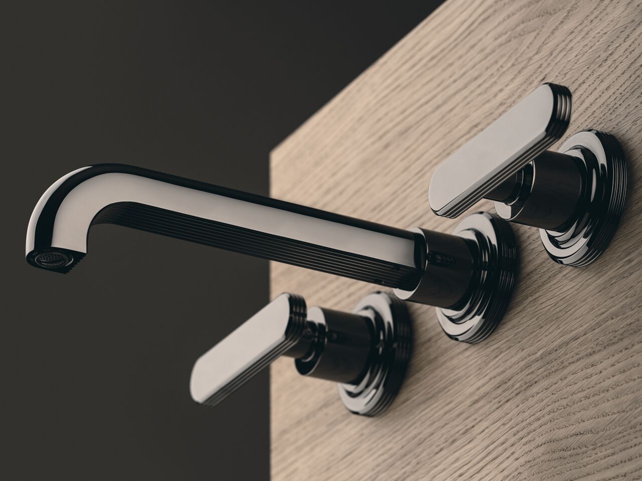 Настенный смеситель для раковины с 3 отверстиями и отдельными розетками FIMA CARLO FRATTINI Park Lane ARCH-00064994 - Вид №1