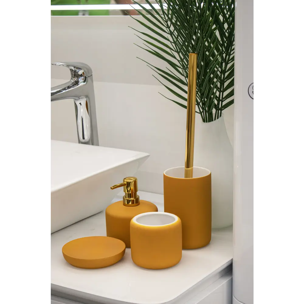 Дозатор для жидкого мыла Аквалиния Сиена CE2411AA-LD цвет горчичный STLM-2113520 - Вид №1