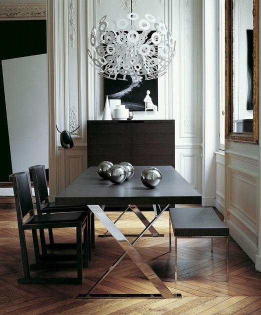 Maxalto Прямоугольный стол из стали и дерева Max sun-id-1508426 - Вид №1