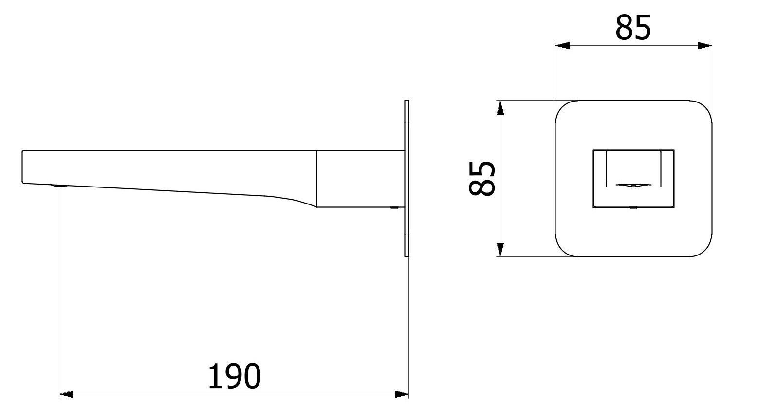 Настенный дозирующий носик IB Twitter ARCH-00088338 - Вид №2
