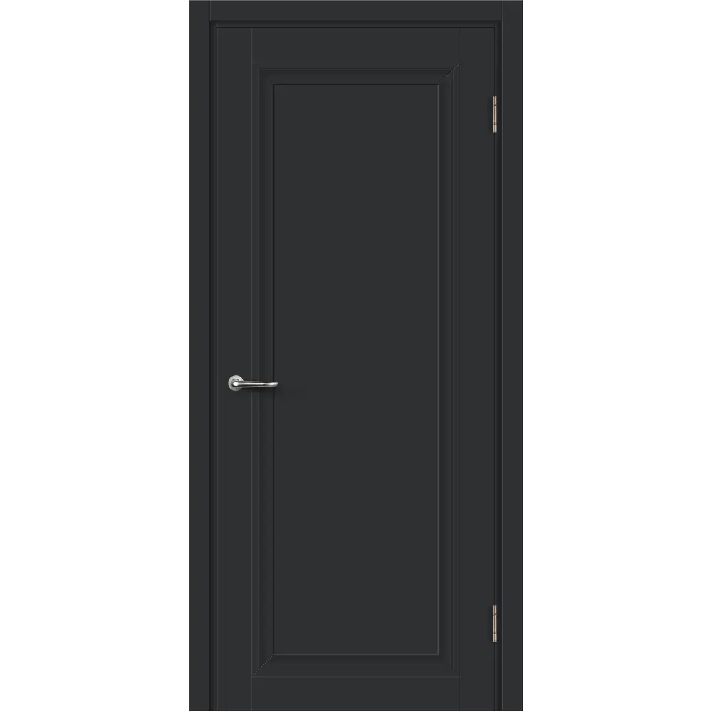 Дверь межкомнатная глухая Нобиле 70x200 см Hardflex цвет антрацит с замком МАРИО РИОЛИ STLM-2161070
