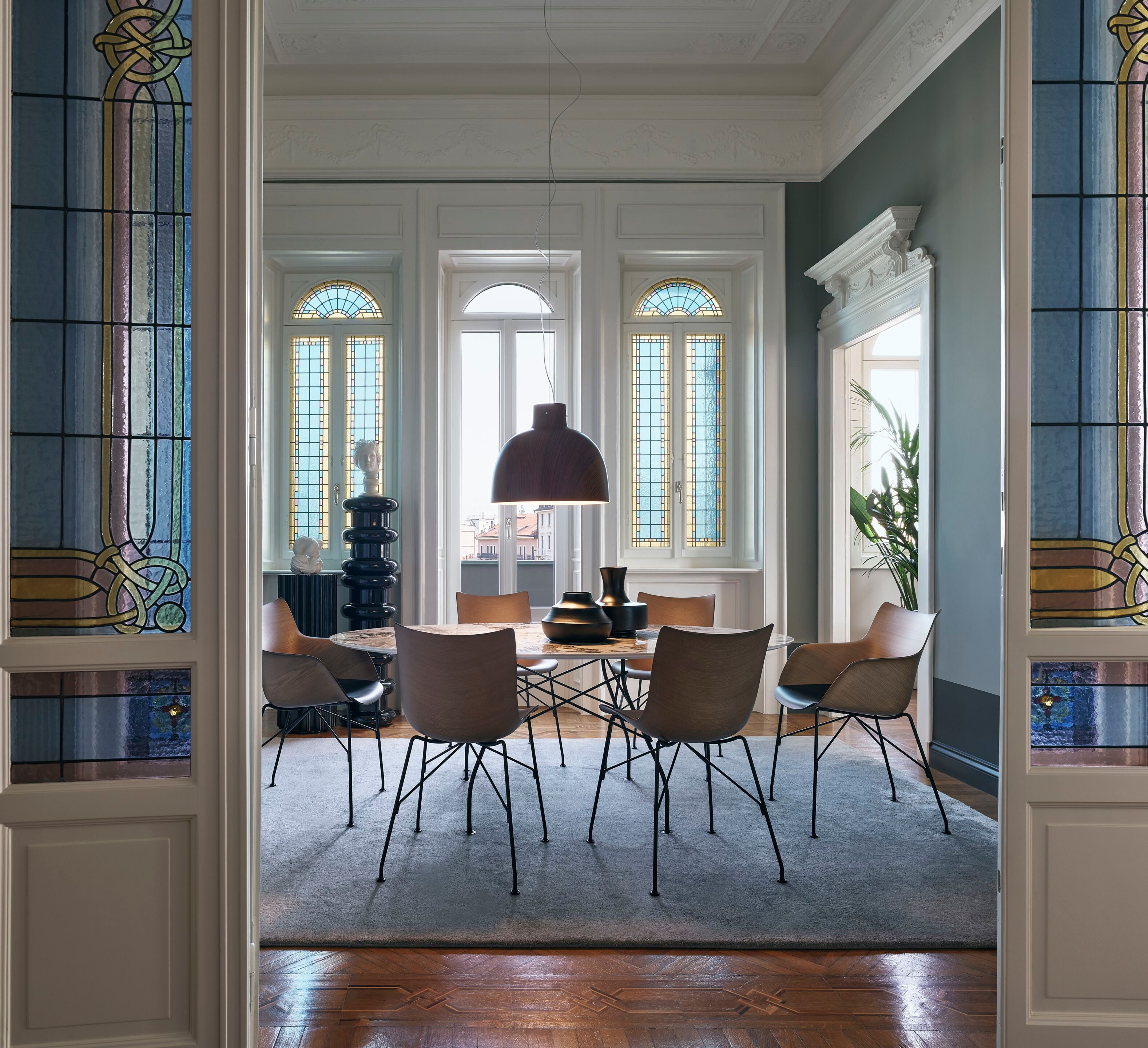 Стул из ясеня с подлокотниками Kartell Smart Wood ARCH-00134905 - Вид №1