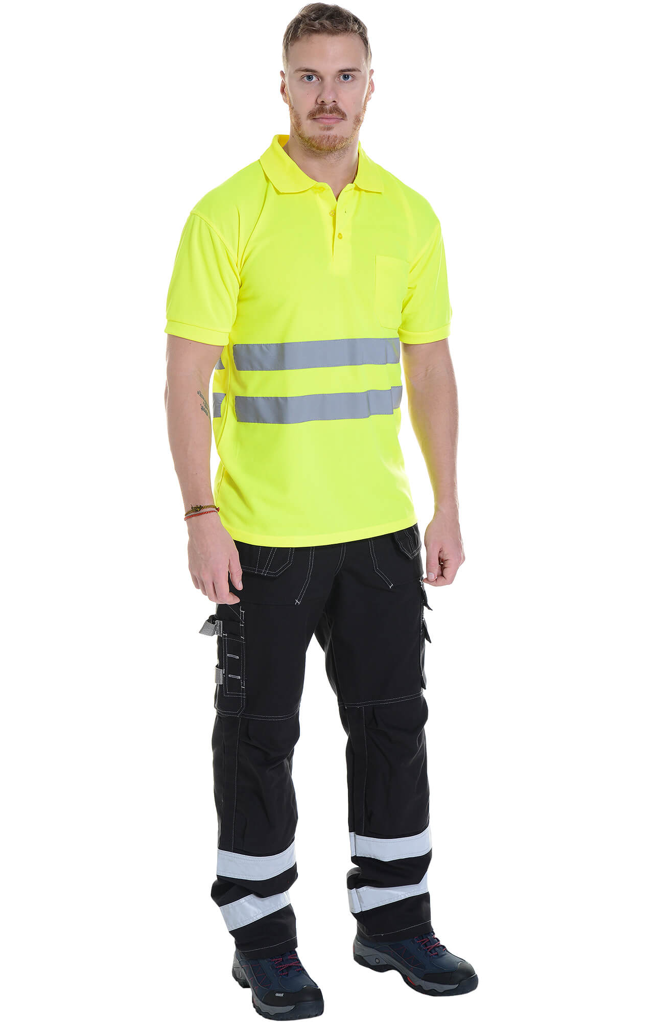 62891 Тенниска с СВП короткий рукав лимонная  Дорожник размер 56-58 (XL) Спецодежда  - Вид №2