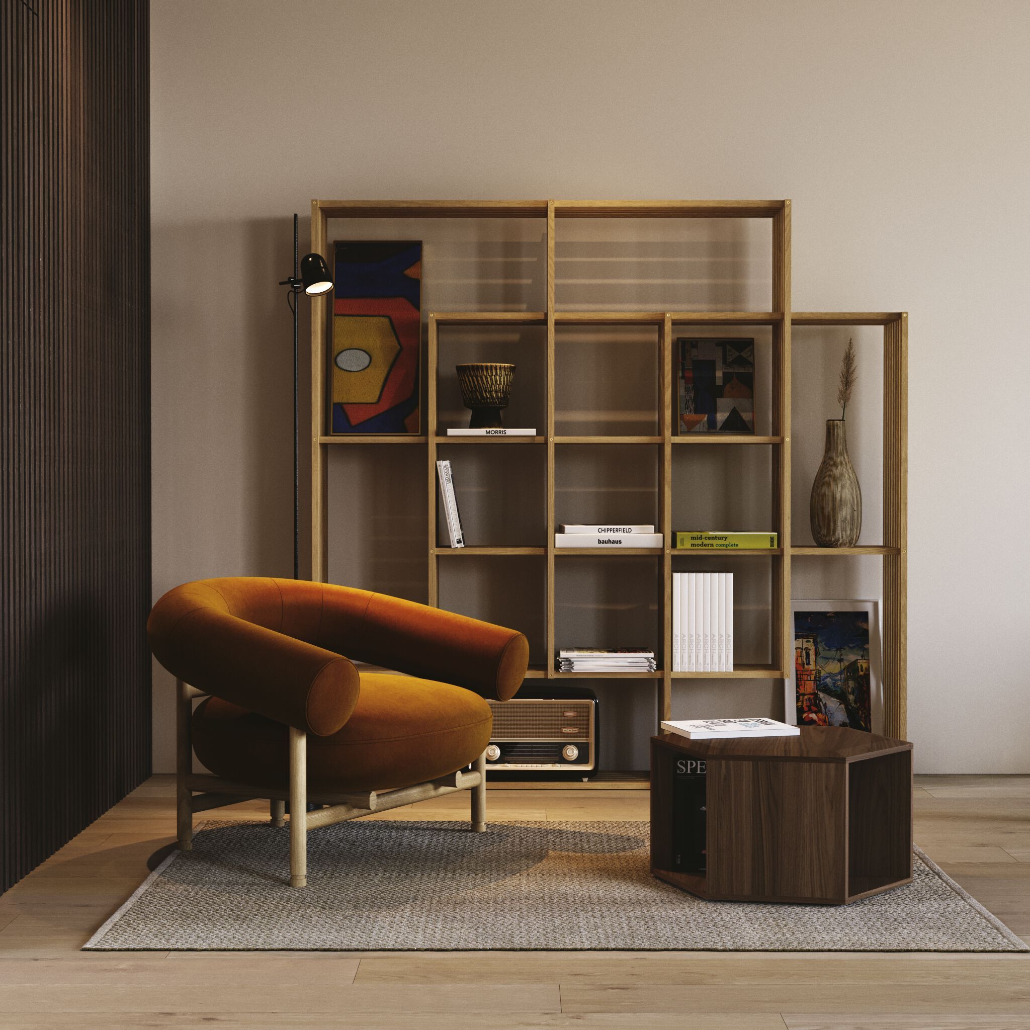 Деревянный низкий журнальный столик Wewood HEXA ARCH-00145415 - Вид №10