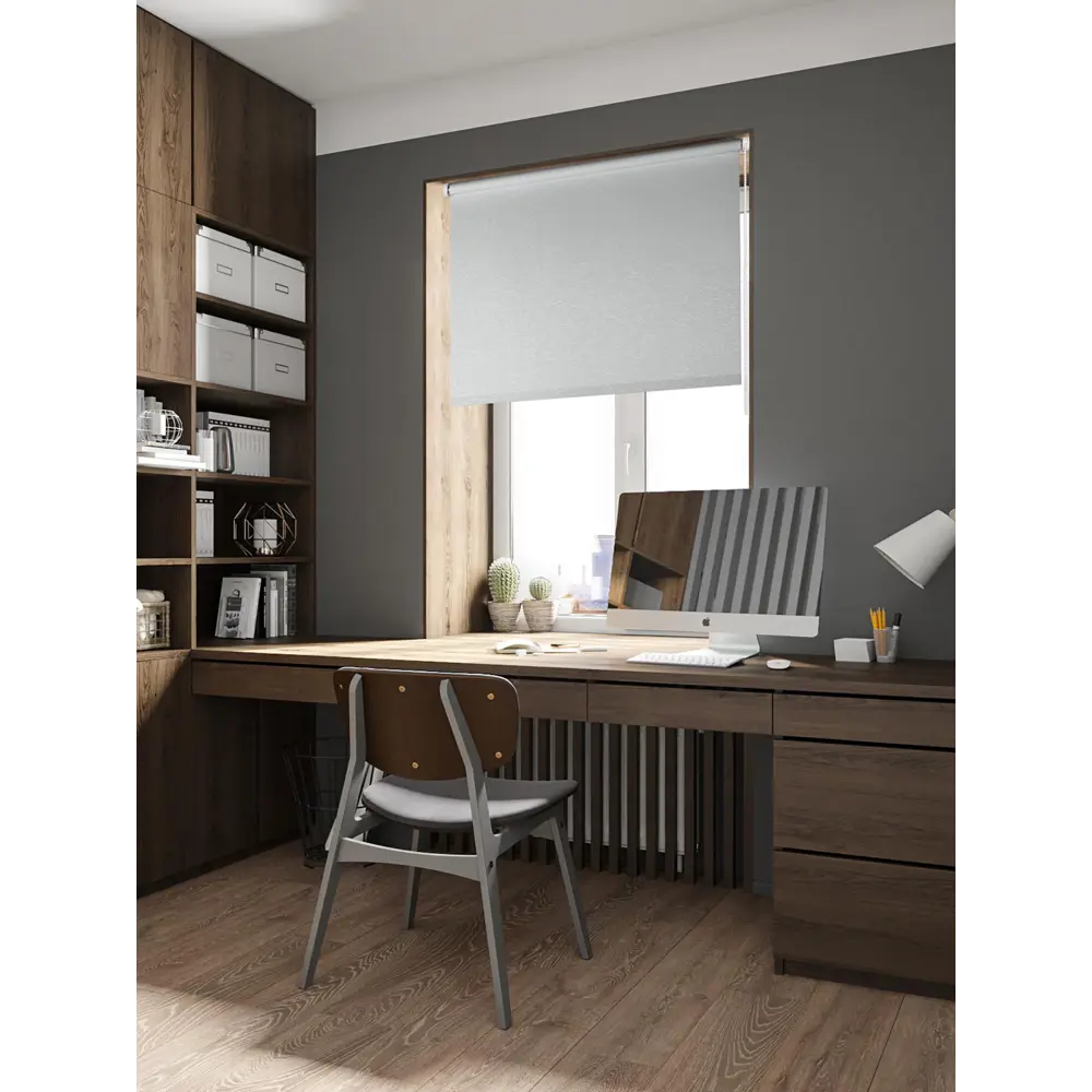 Штора рулонная Shine 50x160 см серая 83289903 STLM-2109817 PRAKTO  - Вид №4