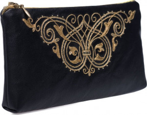 10660395 Торжокские золотошвеи Очечник "Музыка" кожа нат Разм. 10*19*2 Мод. 249-1 Рис. 2143 Кожа натуральная