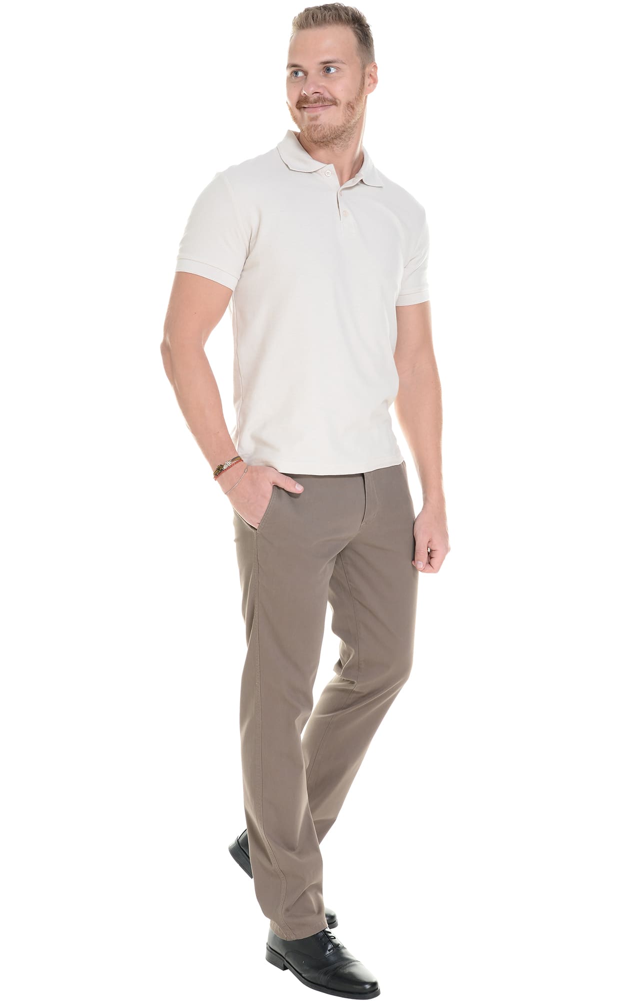 68253 Брюки  мужские chocolate (коричневые) El-Risto  Одежда для официантов  размер 56/182-188  - Вид №6