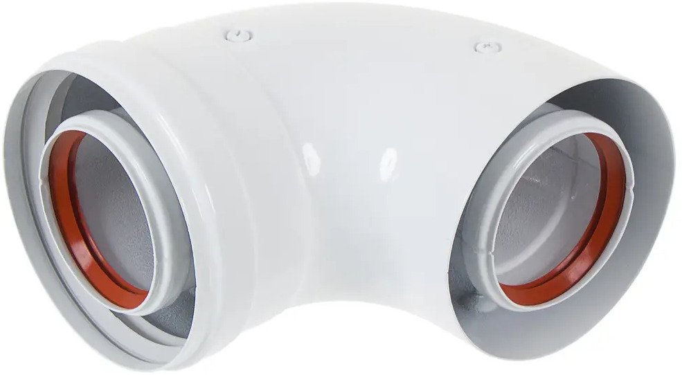 81931338 Отвод коаксиальный Baxi с муфтой 90 градусов STLM-0942662
