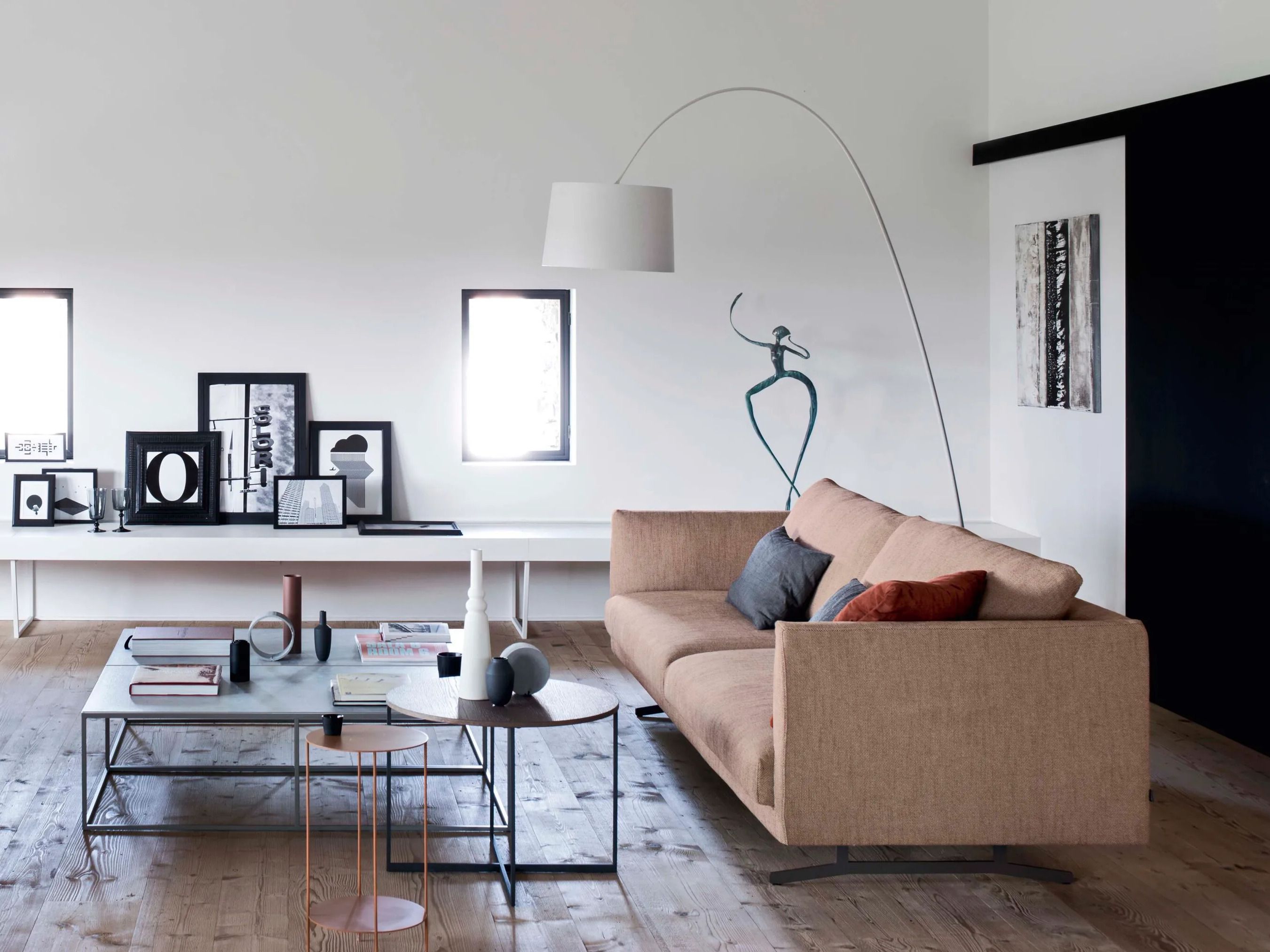 Металлический квадратный журнальный столик Alf DaFrè KOBE ARCH-00045698 - Вид №1