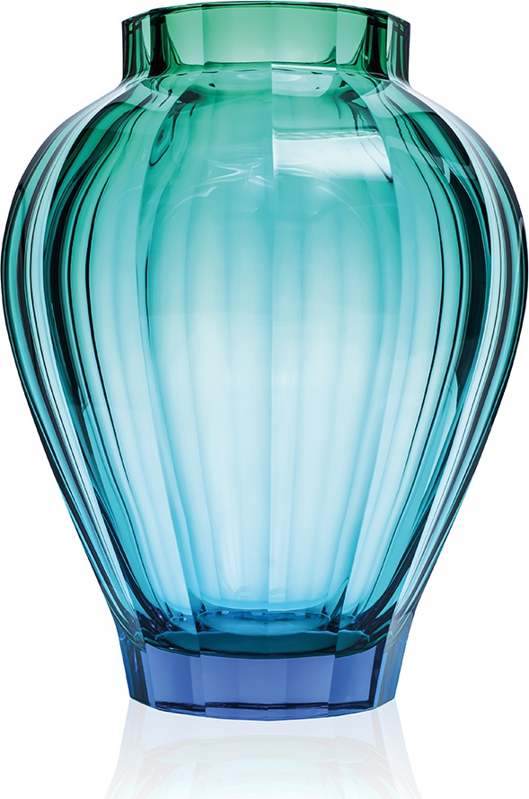 10609803 Moser Ваза 33см "Лирио" "160 лет Мозер" п/к Хрусталь бессвинцовый 