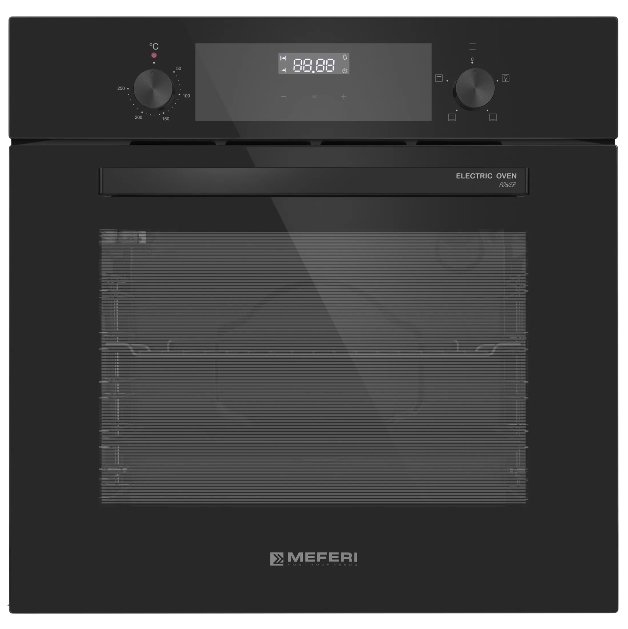 9168826 Электрический духовой шкаф Meferi MEO604BK POWER черный STDN-0131772