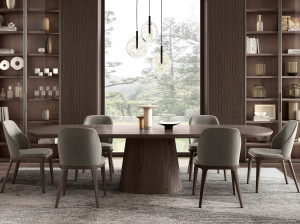 Прямоугольный стол из шпона