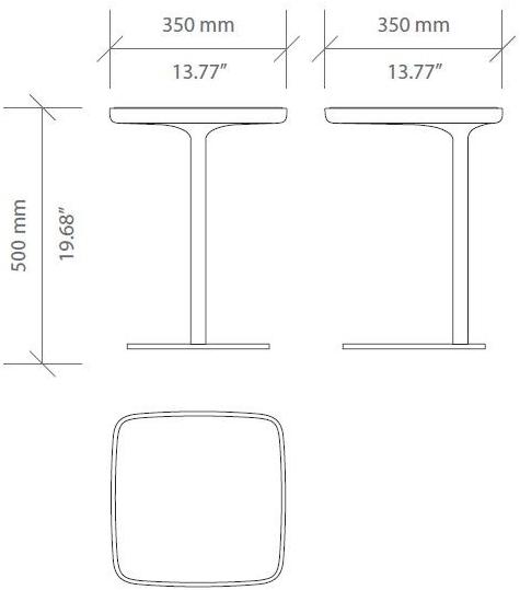 PRADDY Квадратный сервировочный стол из мрамора black marquina Griffith sun-id-1396365 - Вид №5