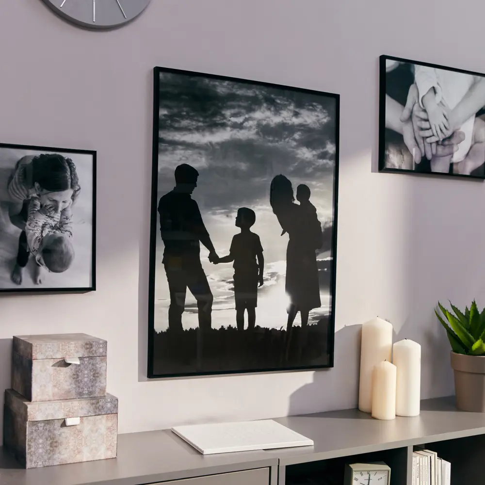 Рамка Inspire Lila 50x70 см пластик цвет черный 89050573 STLM-2174310  - Вид №3