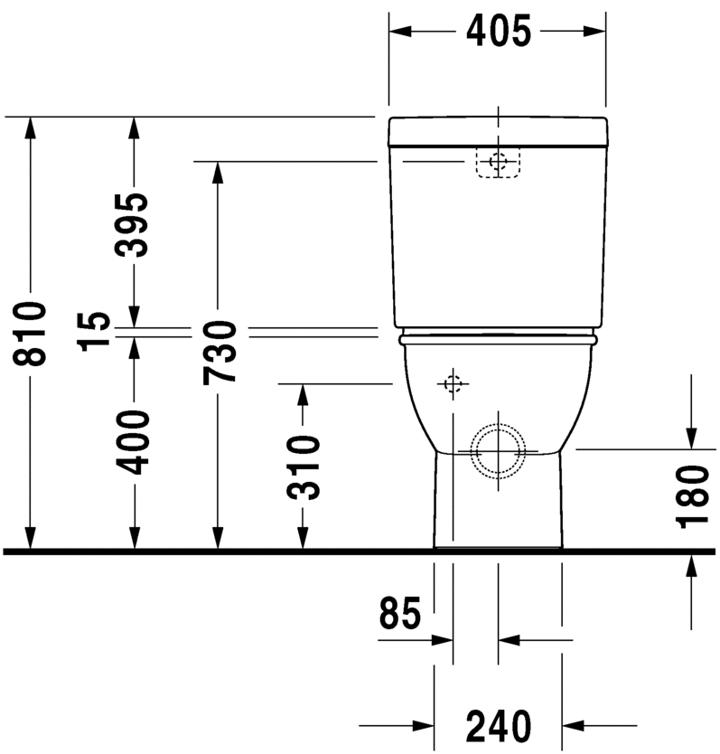 2138090000 Компакт унитаз с бачком Белый Duravit Darling New Германия - Вид №6