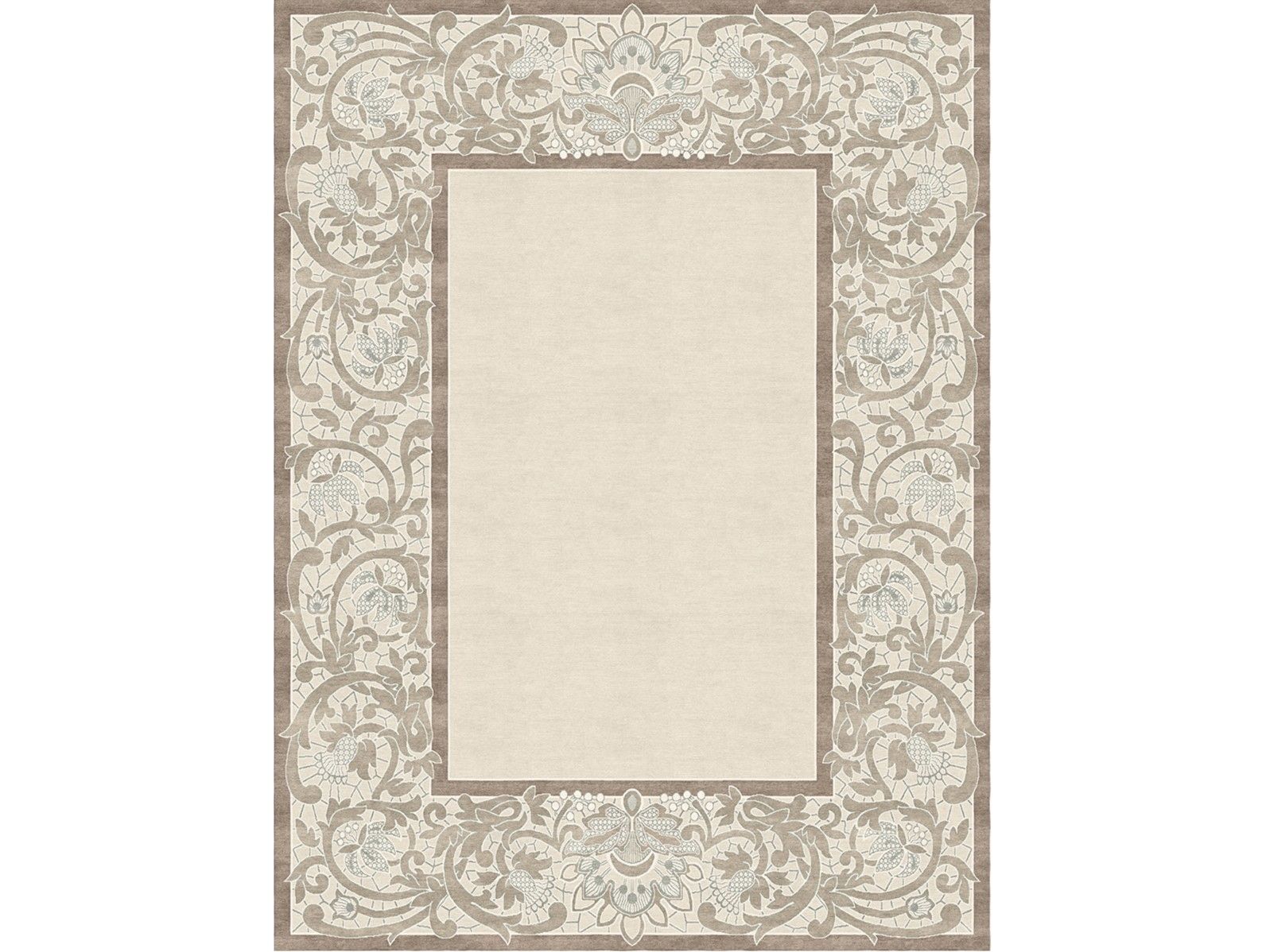 Прямоугольный ковер ручной работы Tapis Rouge Dentelle ARCH-00127304 - Вид №1