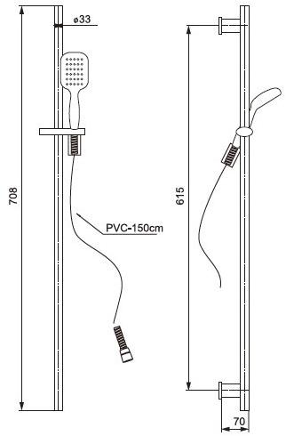 Paini Siena SICR121 душевой гарнитур - Вид №2