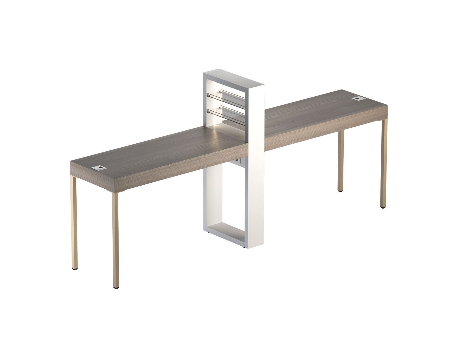 Ламинированная парикмахерская рабочая станция Gamma & Bross гамма-магазин ARCH-00093618 - Вид №1