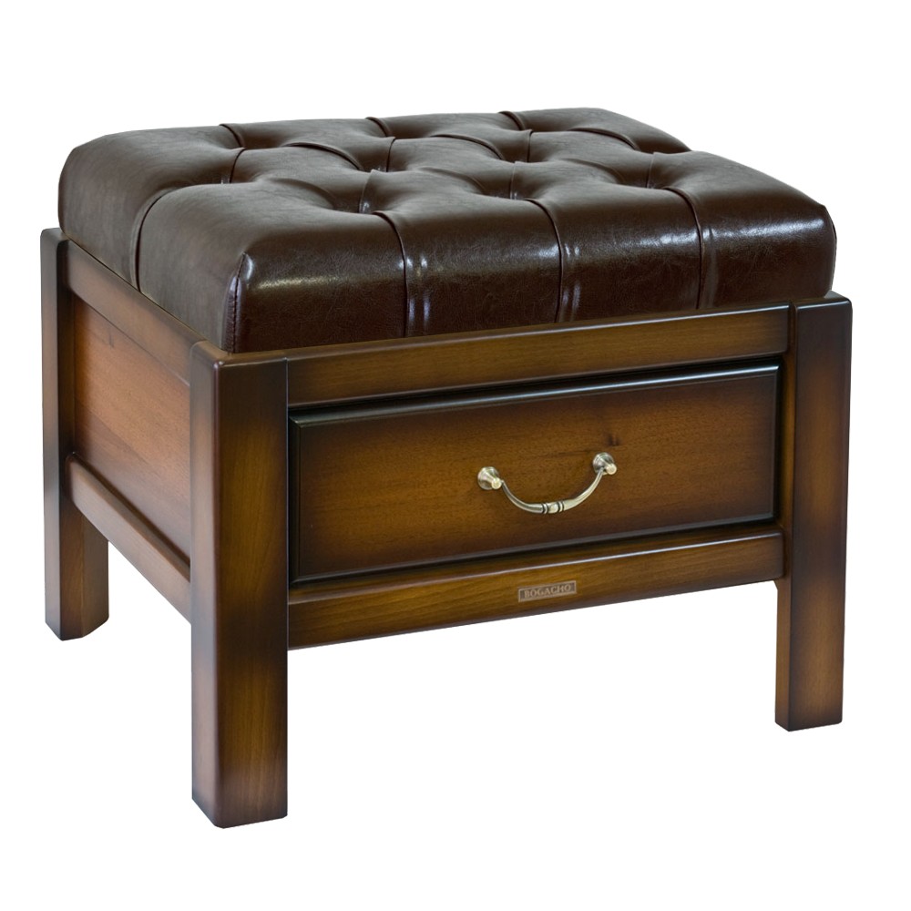 11099 Банкетка Лотос 4 Орех Шоколад BOGACHO 4627138158289