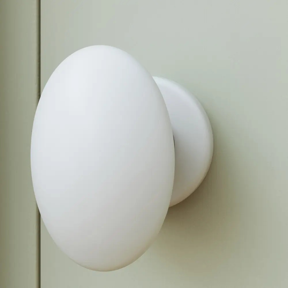 Дверные ручки Inspire Gilda без запирания фарфор цвет белый/никель матовый 84302645 STLM-2028182  - Вид №3