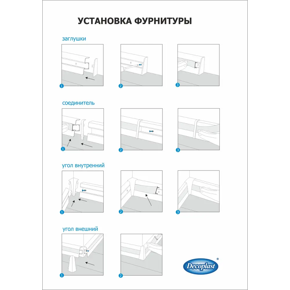 Угол для плинтуса внешний «Дуб Фавор», высота 58 мм, 2 шт Santreyd STLM-2119831 - Вид №2