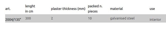 Профиль защитного выступа EDILFERRO TRAVEST ART. 2004/135° ARCH-00131848 - Вид №1