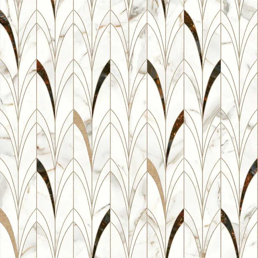 Стеновая панель Delicate Amber 240x0.4x60 см алюминий цвет белый 89199608 STLM-2040820 ALUMOART 