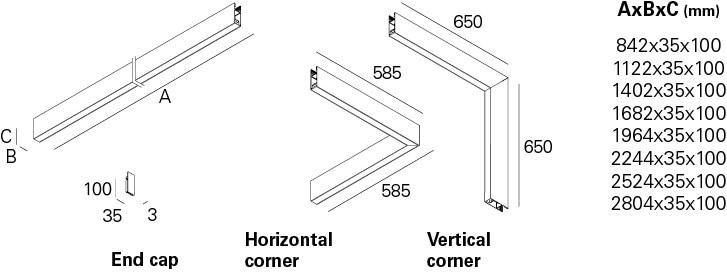 INDELAGUE | ROXO Lighting Модульный светодиодный потолочный светильник Reba 35 sun-id-1413426 - Вид №2
